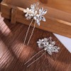 WRENYZK 18 Pcs Bride Hair Pins, Diamond Bobby Pins for