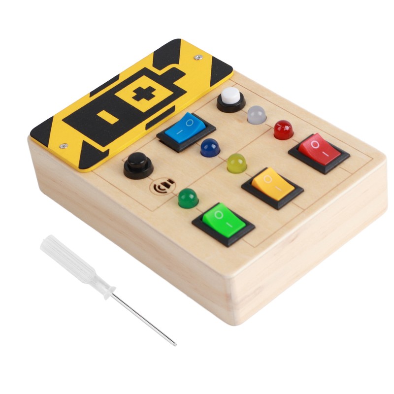 Light Up Sensory Board Noiseless Educational Portable Wooden LED Light