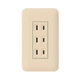 Panasonic WTF13034FK Embedded Triple Outlet with Insulated Frame, Beige
