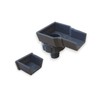 Greenhouse gutter outlet and blank end set fits 23 x