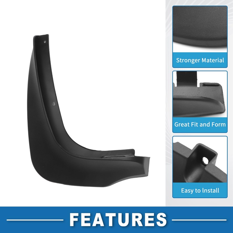 A ABSOPRO Mud Flap Splash Guard with Mount Accessories Front