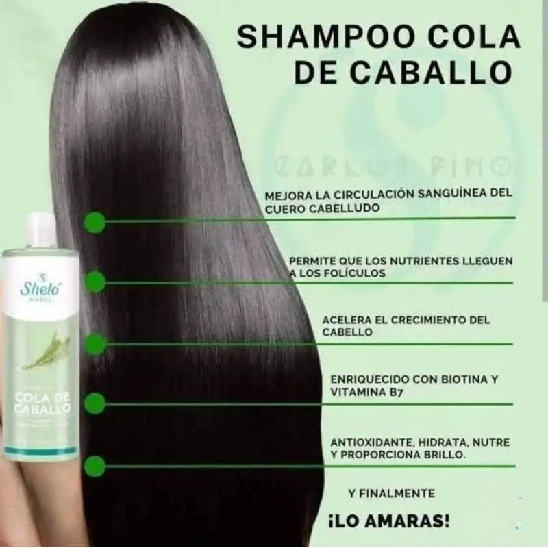 Shampoo Sheló Nabel Cola Caballo Pack