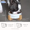 Paquete de 2 Platos para Perro y Gato de Cerámica