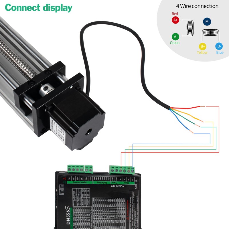 YIDOFENG CNC Linear Stage Actuator, Double Optical Axis Linear Slide
