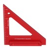 Woodworking Triangle Ruler Aluminium Alloy British System Measuring Tool for