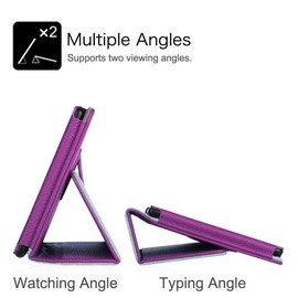 [ZUKOF] Folio Stand Case for onn. 10.4" Tablet Pro (2023 Model 100110603) - Slim Magnetic PU Leather Protective Cover (Purple)