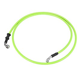 Motoforti Universal 150cm 59.06" Motorcycle Brake Clutch Oil Hose Line Pipe Hydraulic Reinforced Stainless Steel Braided Green