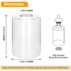 6 Pack Clear Glass Shades Replacement,5.51in Height,3.94in Diameter,1.65in Fitter,High Transmittance
