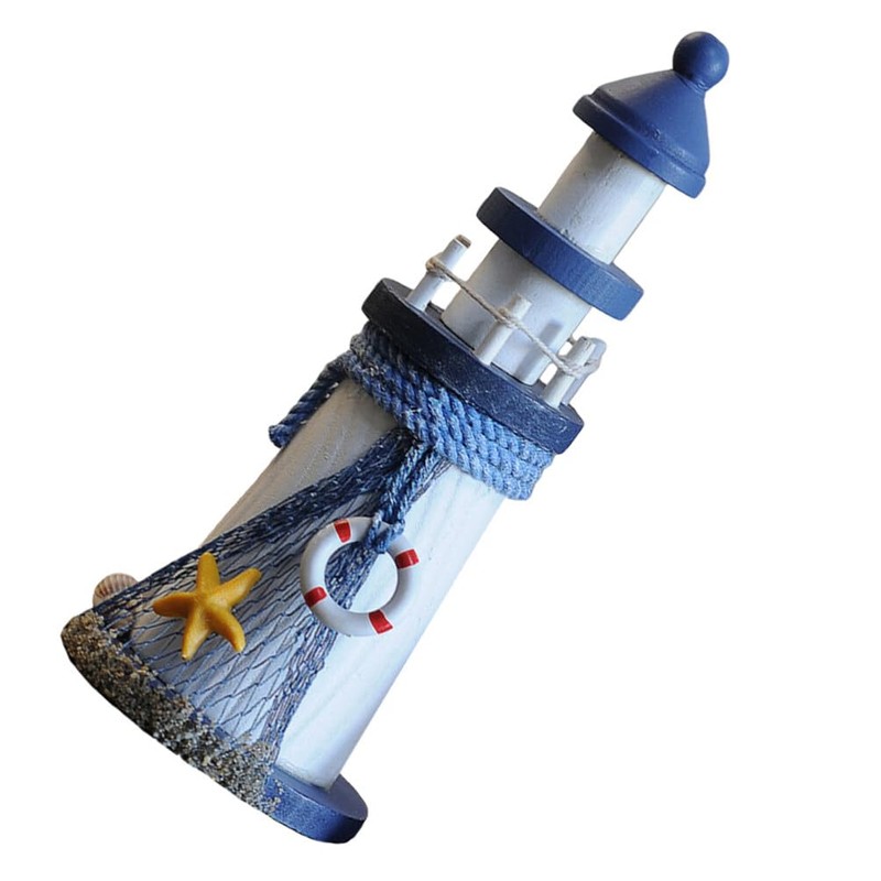 Ciieeo 1pc Lighthouse Outdoor Decor: Garden Lighthouse - Nautical Decor