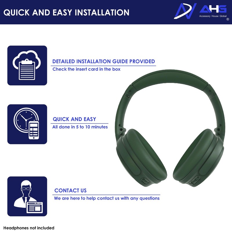 AHG QuietComfort Ear Pads Replacement Cushion Compatible with Bose QuietComfort