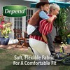 Depend FIT-FLEX Incontinence Underwear for Women, Maximum Absorbency, L, Tan
