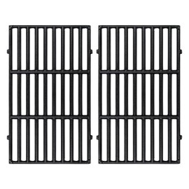 17.5‘' 7637 Cast Iron Cooking Grid Grate for Weber Spirit I & Spirit II 200 E210 E215 E220 S210 S215 44010001 46110001 64815 67022 Series Gas Grills,with Front-Mounted Control Panels, 2-Pack