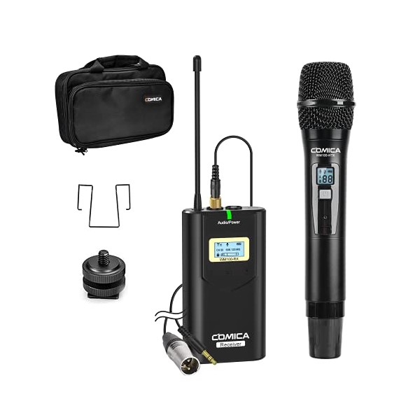 Comica CVM-WM100 H UHF 48-Channel Professional Wireless Handhled Microphone System