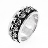 Treasure Bay Men's Silver Ring 9mm Solid 925 Sterling Silver