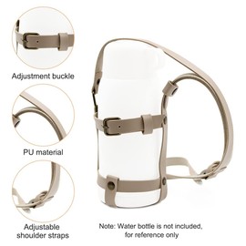 DONGKER Water Bottle Handle Shoulder Strap, Water Bottle Carrier Sling Fit Dia 8.5cm X Height 13cm Bottle for Walking Hiking Camping (not Include Water Bottle)