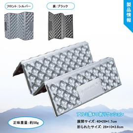 TerraShine IXPE Zabuton, Aluminum Film, Seat, Cushion, Folding Sheet, Sauna Mat, Lightweight, Comfortable, Compact, Picnic, Cherry Blossom Viewing, Hiking, Climbing, Sports Spectator, Commute, 15.7 x