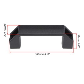 sourcing map Plastic Pull Handles 87mm Hole Centers for Luggage Mechanical Equipment 4Pcs