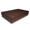 N'icePackaging 50 Qty - Dark Chocolate-Brown Cotton Filled Gift Boxes