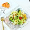 Frcctre 12 Pack Glass Salad Plates, 7 Inches Small Glass