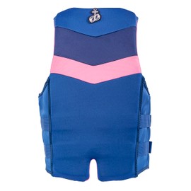 Jetpilot Fleet Neoprene Coast Guard Approved Life Jacket PFD-Navy/Pink-S/M
