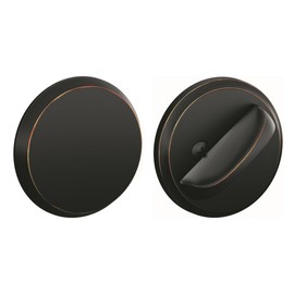 Schlage B81 Single Sided Residential Deadbolt with Thumbturn and Outside Trim Pl, Aged Bronze