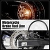 Hihaha 170cm 66.93" Motorcycle Braided Brake Clutch Oil Hoses Pipe