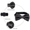 hzbaiyi Men's Bow Tie, Adjustable Bowtie, Classic Solid Color Pre-Tied