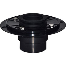 Uni-Green Shower Drain Base for 2" O.D. Outlet Linear Drain Installation with Rubber Gasket (ABS)