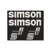 Transparent Large Simson S51 B Sticker IFA Electronic DDR Trend