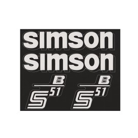 Transparent Large Simson S51 B Sticker IFA Electronic DDR Trend Sticker