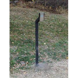 Estate Swing KPS Keypad/Intercom Stand - In Ground Mount - Black