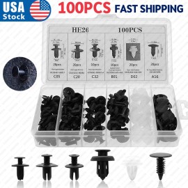 Unbranded Accessories Clip Trim Car Push Pin Rivet Bumper Door Panel Retainer Fastener Kit