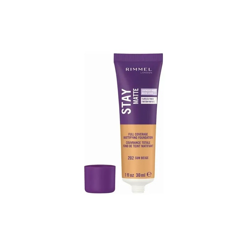 Rimmel Stay Matte Foundation, Sun Beige, 1 Fluid Ounce