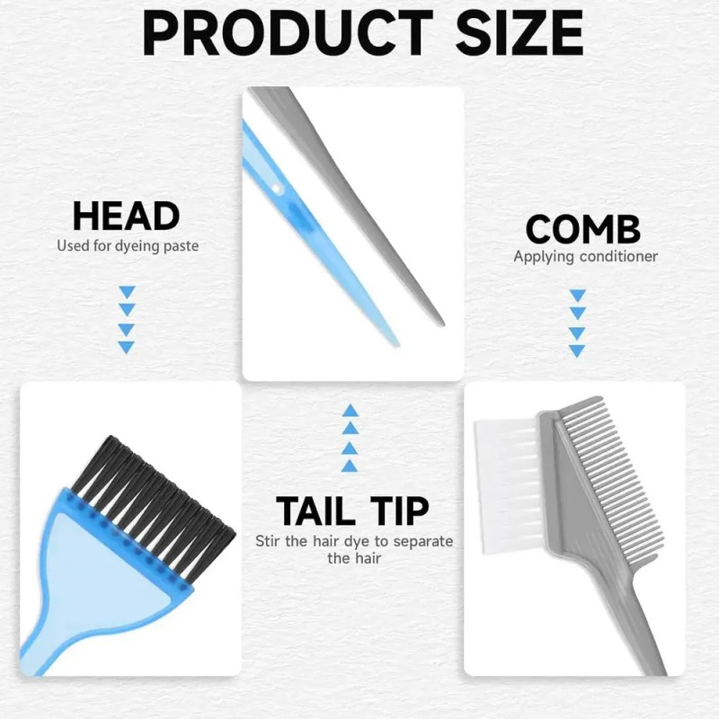 Kit De Tinte Profesional Para Teñir El Cabello, Aplicador De