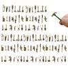 Loutas bowdee 100 Pcs Bronze Color Tool Miniature Figurines Mini