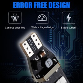 iFunyLED 912 921 LED Bulb for Backup Reverse Lights, 2835 15-SMD Chipsets Error Free 300% Super Bright 906 922 W16W T15 LED Lights - (Pack of 2, Blue)