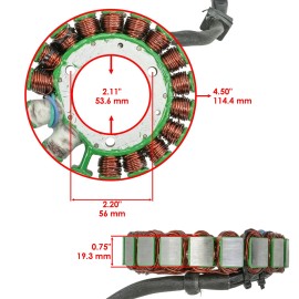For Kawasaki Stator & Gasket for Kawasaki KLR650 KL650 1987-2007