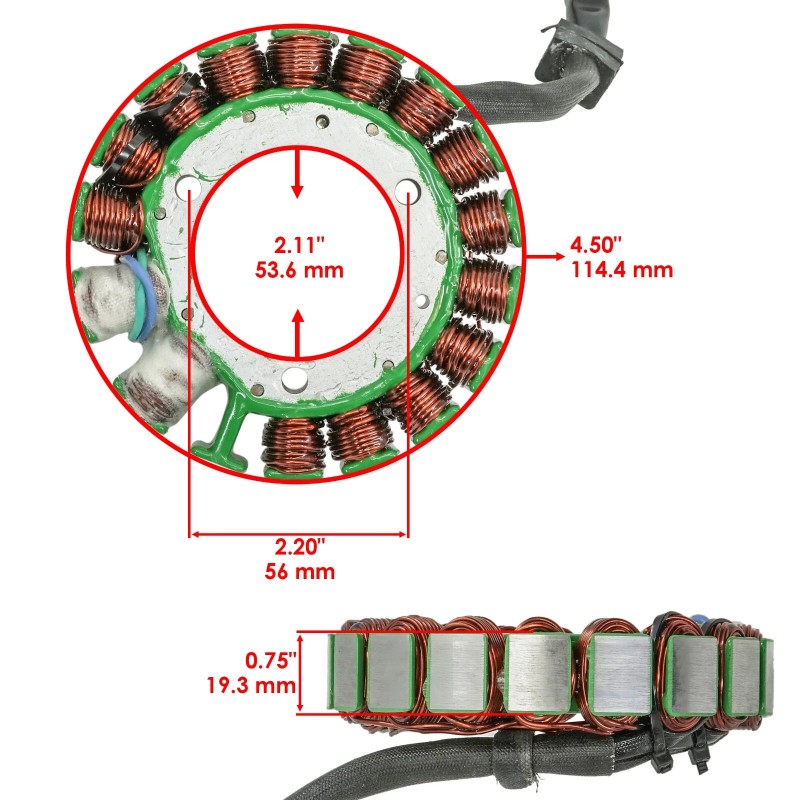 For Kawasaki Stator & Gasket for Kawasaki KLR650 KL650 1987-2007