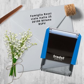 Trodat Printy Typomatic Text Stamp for Self Assembly, Black Ink