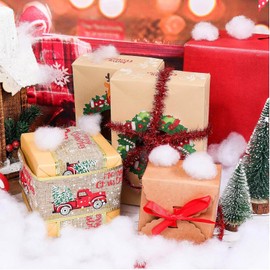 Shappy 52.91 Ounce/ 1500 G Fake Clouds Snow Decoration Artificial White Cloud Fiber Faux Fluffy Snow Indoor Soft Artificial Fake White Cotton Winter Craft Decor Christmas Tree Village Displays