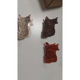 Bgffuy Cheetah Hair Clips – Cellulose Acetate Leopard Print Hair Claws for Women Girls, Novelty Animal Hair Accessories 3Pcs