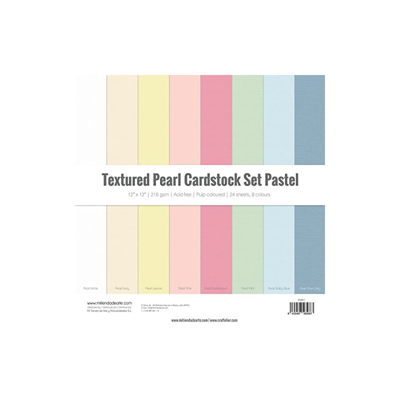 Craftelier Cardstock Pack, Pack of 24 Cardstock for Scrapbooking and