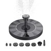 1W Solar Fountain Pump with 6 Nozzles Free Standing Water