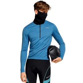 TSLA Cool Mask, Face Cover, Neck Guard, UV Protection, Cooling Sensation, Sweat Absorbent, Quick Drying, Breathable, Unisex, Sports, Outdoor, Sunburn Protection TM-MZN10-JPBLK_FREE