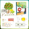 ENIKMOSD Wooden Toy Maths Games Magnetic Apple Tree Toy, Montessori