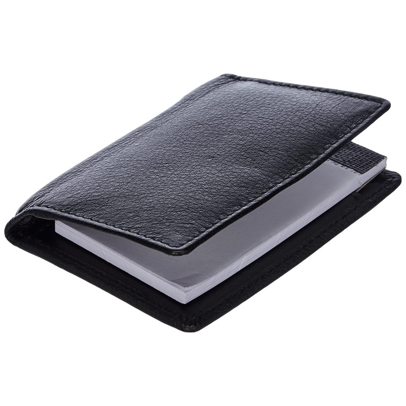 ALASSIO Monza 43065 Notepad Case Genuine Leather Black 7.5 cm