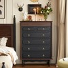 RZDEAL 8 Pack Solid Brass Cabinet Pulls Ring Drawer Pulls,