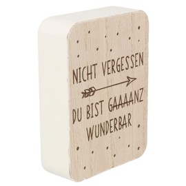 Spruchreif | Saying Board | Decorative Board with Saying | Wooden Stand with Saying | Decorative Stand with Lettering | Sign with Engraving | Gift for Friends and Family | Gift Best Friend