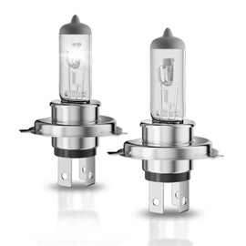 OKOENIEO 9003/H4 - foco halógena para faros delanteros, 12 V, 55 W, 4000 lúmenes, 3800 K, bombillas de cabeza H4 para coche, luz alta y baja, bombillas automotrices, paquete de 2