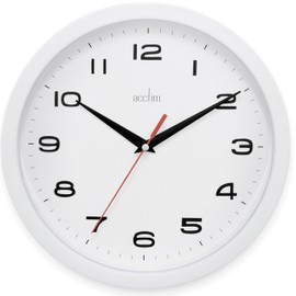 Acctim 92/301 Aylesbury Wall Clock, White